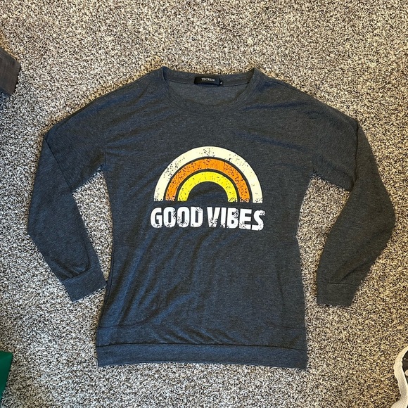 Good Vibes long sleeve women’s S t-shirt - Picture 1 of 4